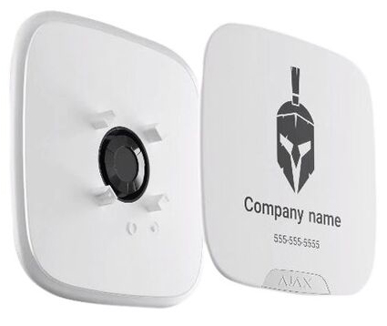 Ajax Brandplate for StreetSiren DoubleDeck white (10 pcs)