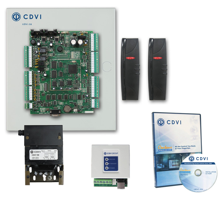 CDVI 2 DOOR KIT W/ USB COMM