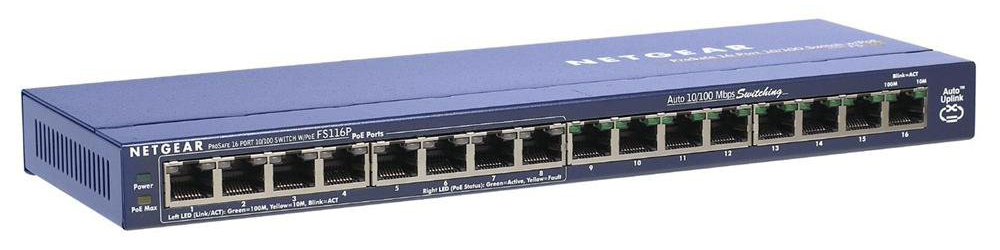 Commutateur 16-Port Gigabit Ethernet PoE Switch