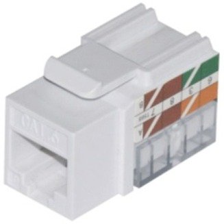 W Box 0E-C6KEYWH10 CAT6 RJ45 Keystone Vertical 8P8C, 10-Pack