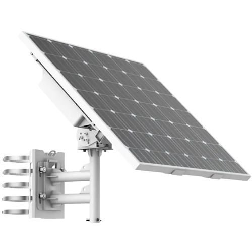 Hikvision Solar Powered Kit, (1) 80W Panel, (1) 360Wh Chargeable Lithium Battery Box, (1) Bracket