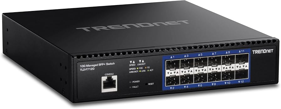 TRENDnet 12-port 10G Layer 2 Managed SFP+ Switch