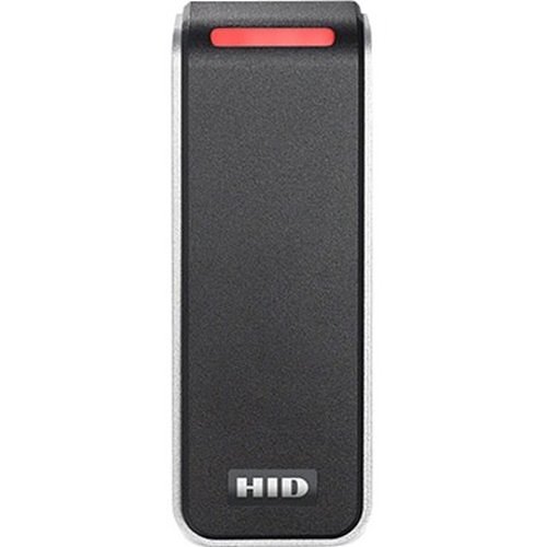 HID 20NKS-00-000000 Signo 20 Mullion Reader, 13.56MHz and 125kHz, OSDP/Wiegand, Pigtail, Mobile Ready, Black with Silver Trim
