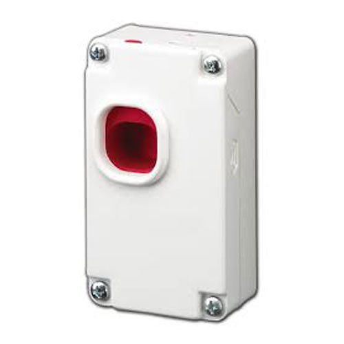 Honeywell 270R Bouton d'alarme câblé dans un boîtier en plastique, blanc