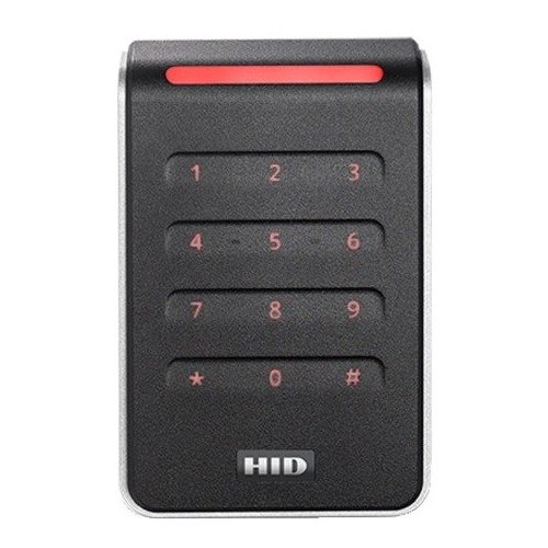 HID 40KTKS-00-000000 Signo 40 Wall Mount Keypad Reader, Terminal Strip Connection, Black with Silver Trim (Replaces RK40, RPK40)