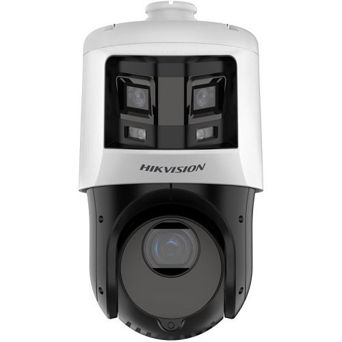 Hikvision Pro Series TandemVu 6+4MP 25x Colorful IR Panoramic and PTZ Camera, White