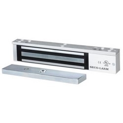 Electromagnetic Lock, 12/24 VDC, 600 Lb Load, Anodized Aluminum Housing