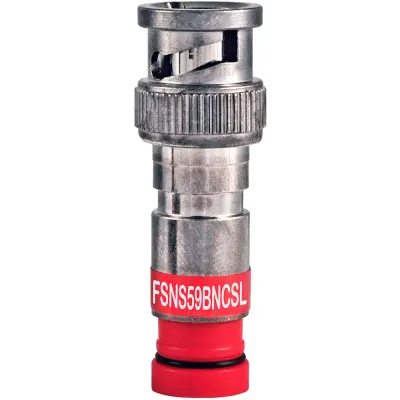 Belden FSNS59BNCSL-25 RG59/U BNC Connector, 25-Pack