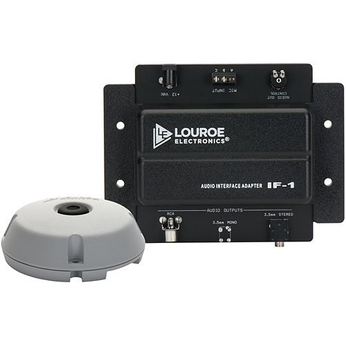 Louroe Audio Monitoring 2-Piece Kit, (1) IF-1 Audio Interface Adapter, (1) Verifact Microphone