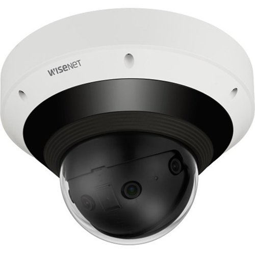 Hanwha PNM-9031RV P-Series 15MP IR Panoramic Vandal Dome Camera, 4.3mm Fixed Lenses, White