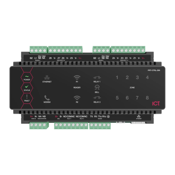 ICT Protege DIN Rail 12VDC 4A Intelligent Power Supply with plug-in AC connector