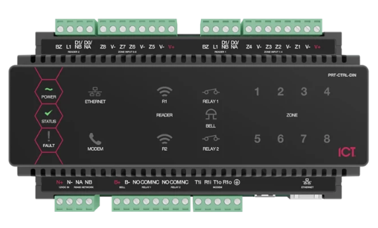 ICT Protege WX Web Enabled DIN Rail Controller