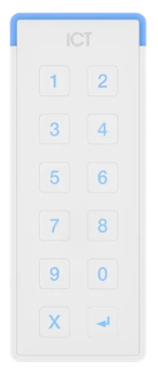 ICT TSEC Bluetooth/13.56MHz/125kHz Reader Mullion Keypad- WHITE