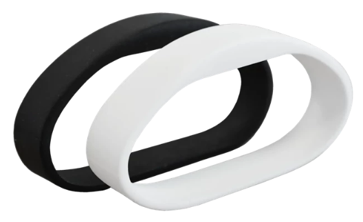 ICT Proximity Silicone Wristband Tag Mifare S50 Black L (195mm)