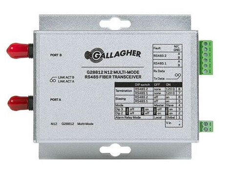 Gallagher N12 FIBER TRANSCEIVER MLTI MODE 2CH 1MB