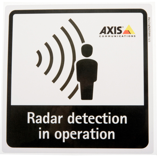 Axis RADAR DETECTION STICKER EN 10PCS