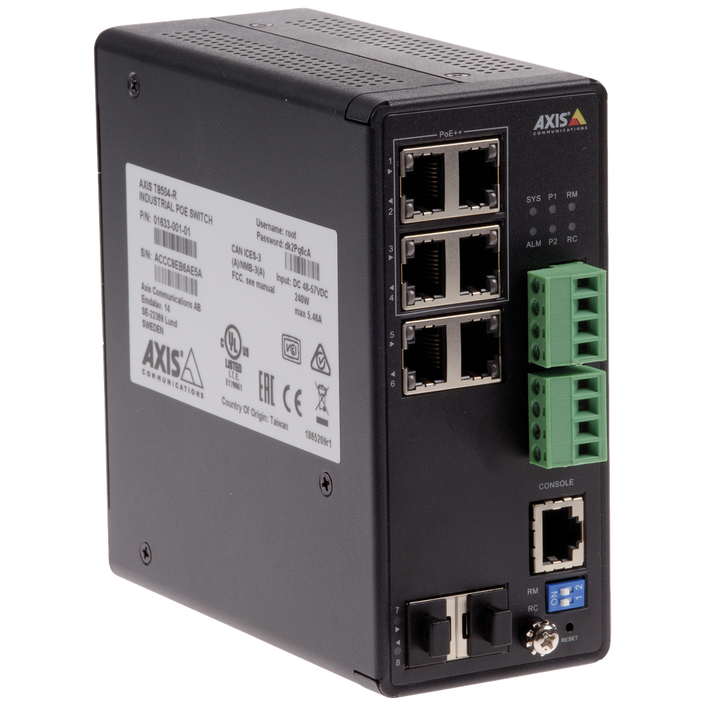 AXIS T8504-R INDUSTRIAL POE SWITCH